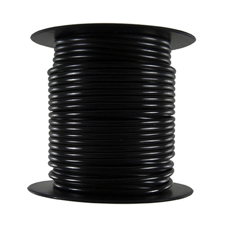 THE BEST CONNECTION Primary Wire - Rated 80Â°C 12 AWG, Black 100 Ft. 120C